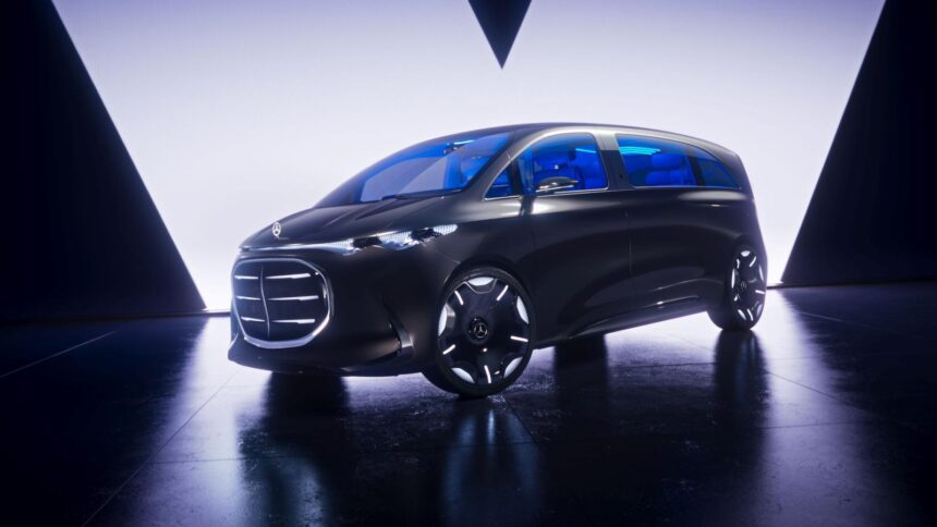 Mercedes Vision V: A Grand View of The Luxury Electric MPV of The Future